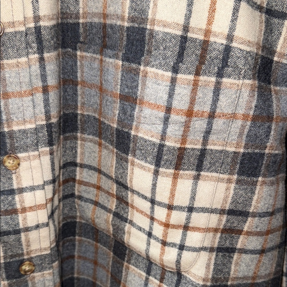 Vtg Pendleton 100% Worsted Wool Button Up Shirt G… - image 3